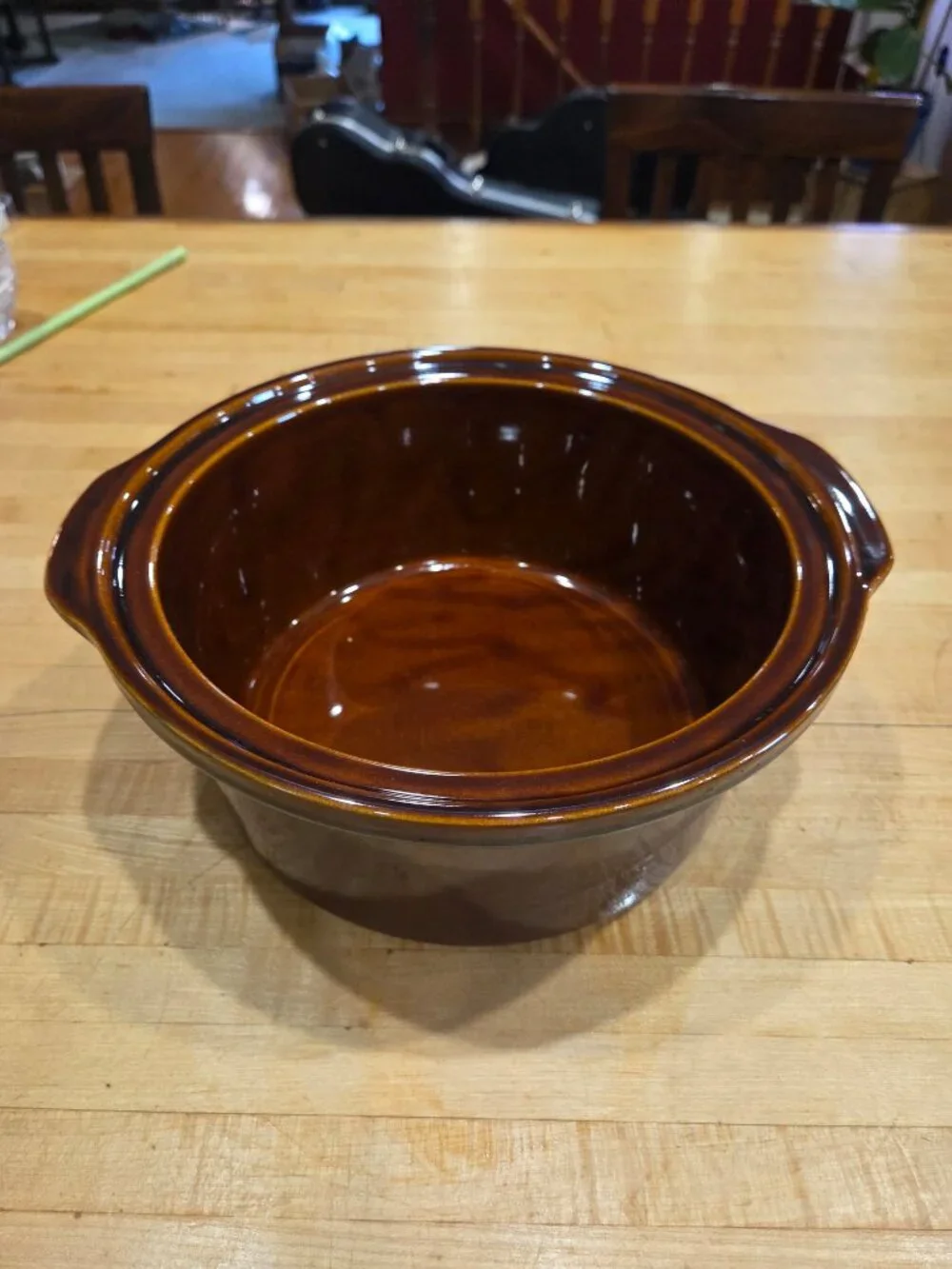Vintage Hull Pottery Mirror Brown House 'N Garden Covered Casserole Dish 10 Inch